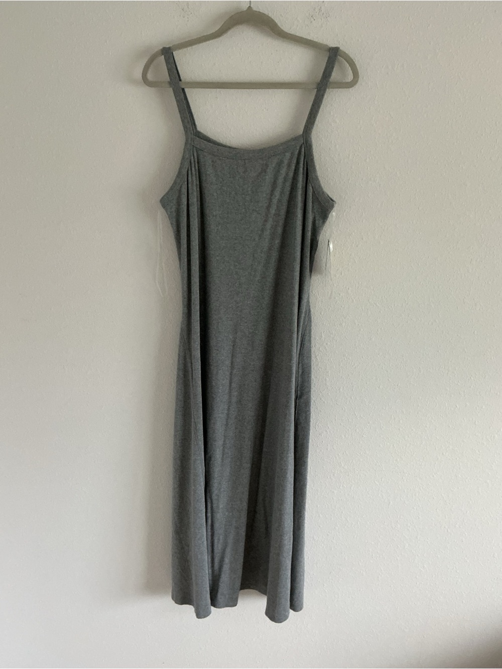 Universal Thread Gray Sleeveless Maxi Slip Dress